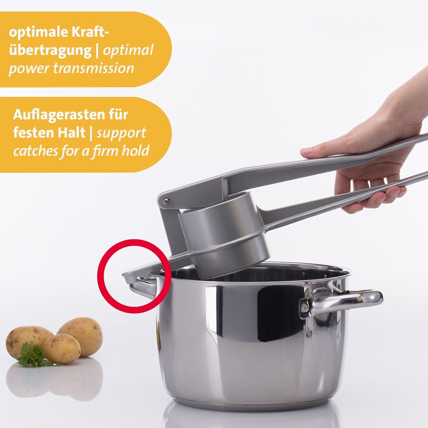 Westmark Spaetzle Maker - Classic Round Noodle Press for German Dumplings | Perfect for Homemade Spaetzle, Knöpfle & Egg Noodles | Great for Traditional German Cooking & European Cuisine