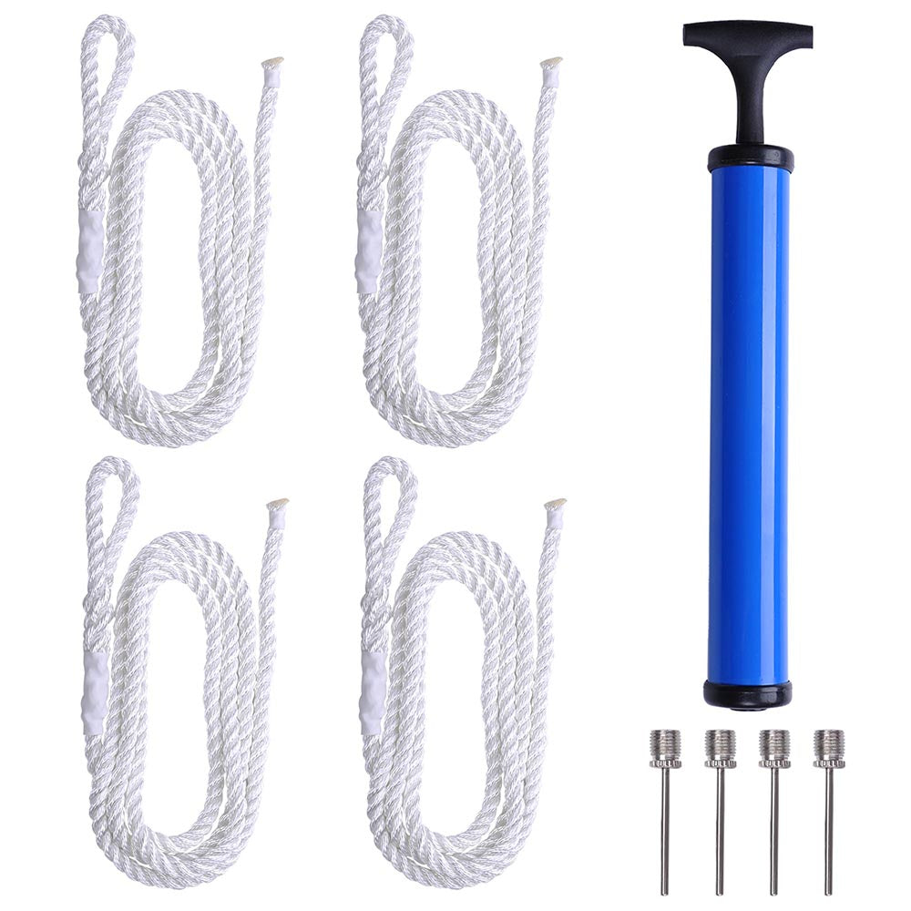 TheLAShop 6.5x23 Inch Heavy Duty Marine Boat Fenders with Twin Eyes - Set of 4 - Perfect for Dock Protection, Boat Mooring & Yacht Safety