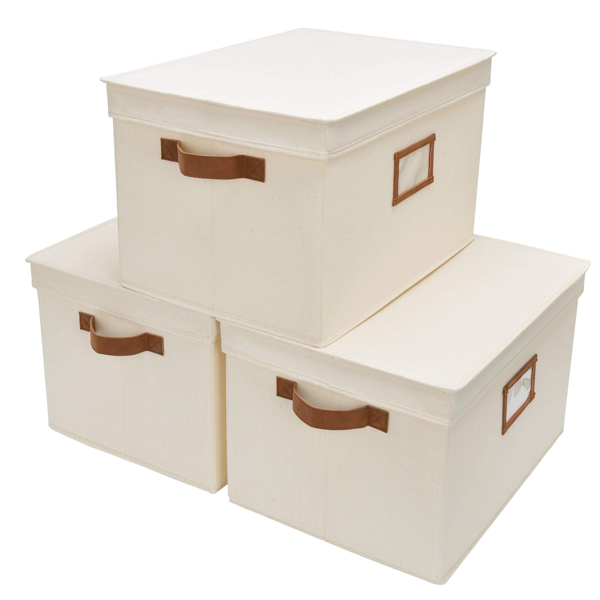 StorageWorks Plastic Storage Bins Set - 5-Piece Organizer Containers for Home, Office & Garage Organization | Stackable & Durable Storage Solutions