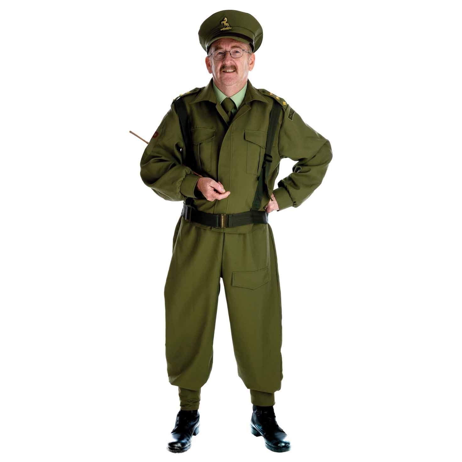 WWII Army Soldier Costume for Men - Authentic WWII Military Uniform Halloween Outfit - Perfect for Halloween Parties, Cosplay & Historical Reenactments