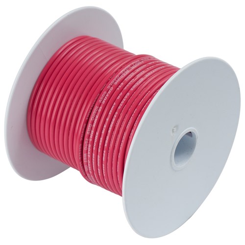 18 AWG Tinned Copper Wire - 35 Feet, Red (180803) - Perfect for Electrical Projects, DIY Repairs, and Automotive Wiring