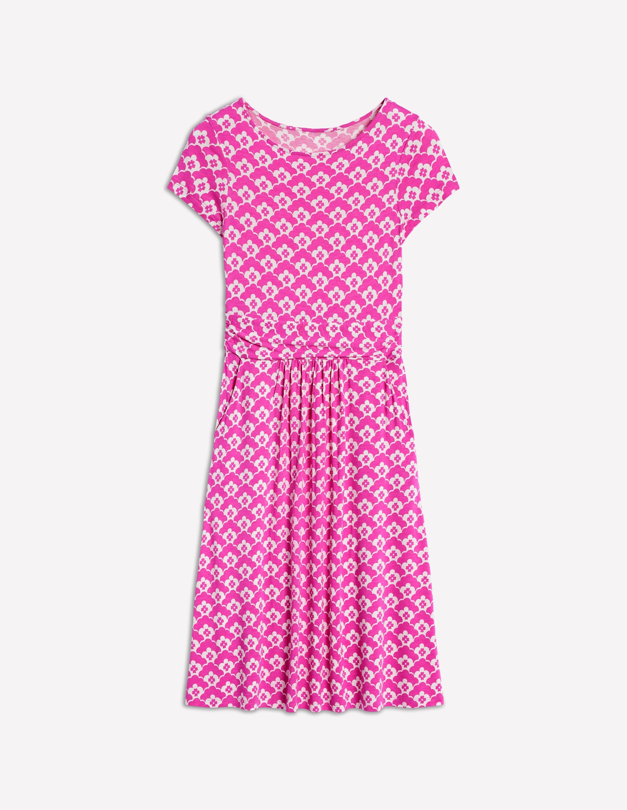 Amelie Pink Jersey Dress - Soft & Comfortable Women's Casual Dress for Summer Outings, Beach Vacations & Date Nights