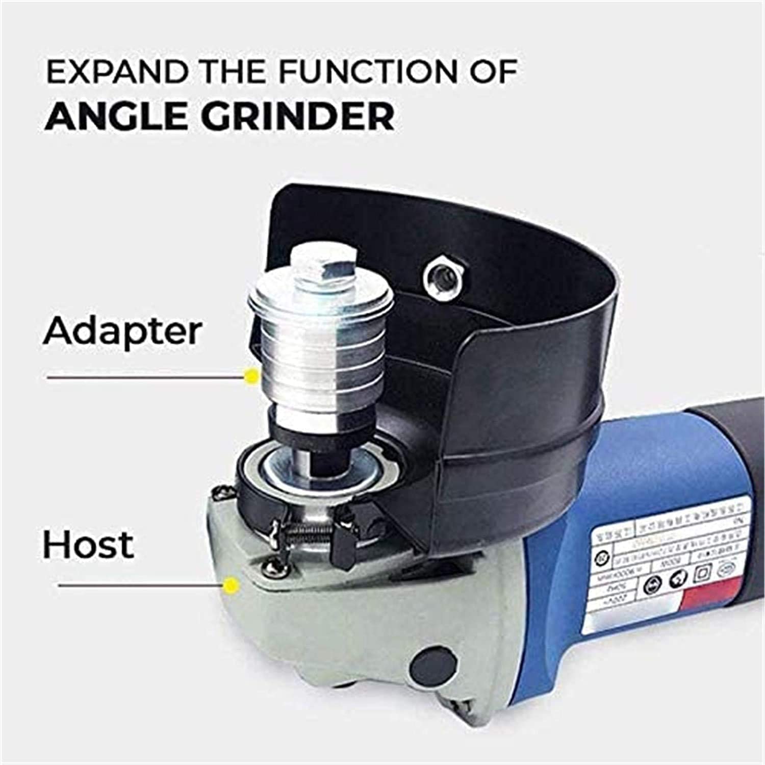 M10/M14 Angle Grinder to Grooving Machine Adapter Converter - Power Tool Accessory for Slotting & Drilling | Compatible with Variable Speed Tools | Workshop & DIY Projects