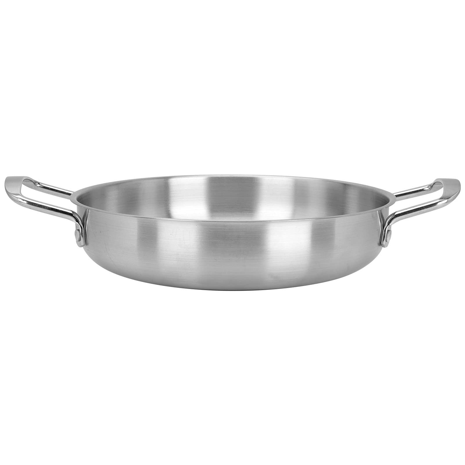 **Cabilock 1-Piece Binaural Instant Noodle Pot - Korean Cooking Noodle Pot, Pasta Pot, Metal Stock Pot with Lid - Oven Safe, Flat Frying Pan, Two Handles - Stainless Steel Soup Pot & Hot Pot for Home & Camping Cooking**