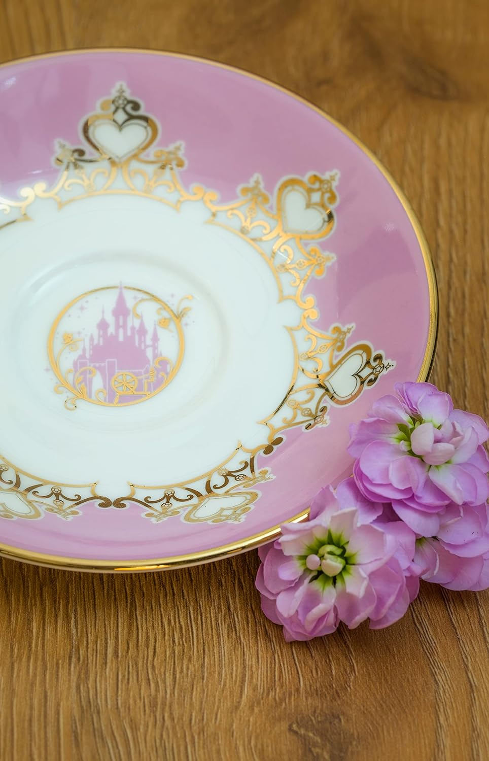 Disney Sleeping Beauty Aurora Bone China Tea Cup and Saucer Set - Elegant English Ladies Tea Party Collection - Perfect for Afternoon Tea, Bridal Showers & Disney Princess Themed Events