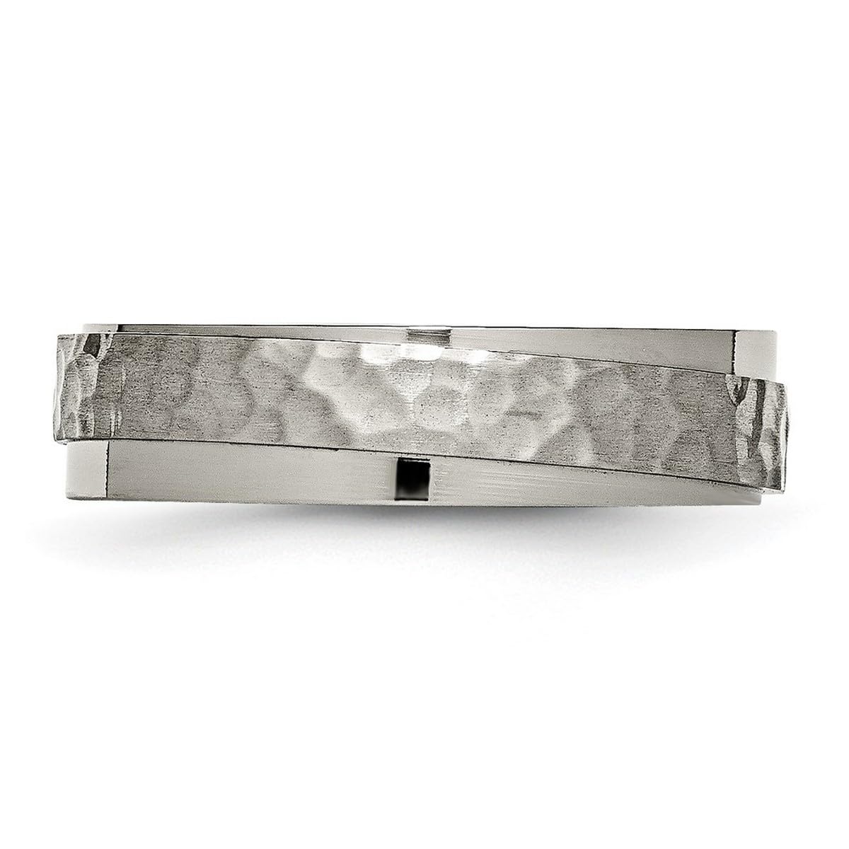 Titanium Hammered & Polished Band Ring for Women - Durable Comfort Fit Wedding, Engagement, or Fashion Jewelry - Multiple Sizes & Widths Available - Perfect for Everyday Wear, Gift Giving & Special Occasions