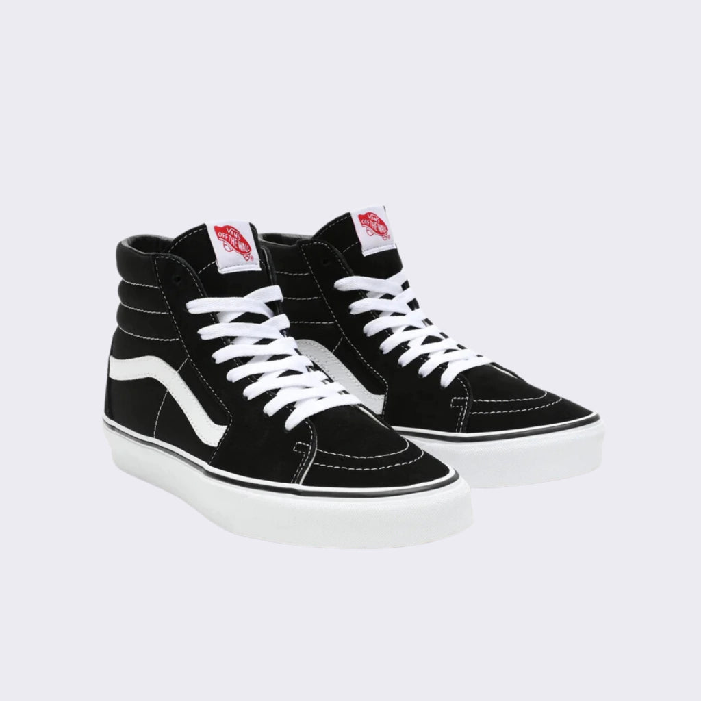 Vans SK8-Hi Classic Black & White Skate Shoes for Men & Women - High-Top Sneakers for Skateboarding, Casual Wear & Street Style