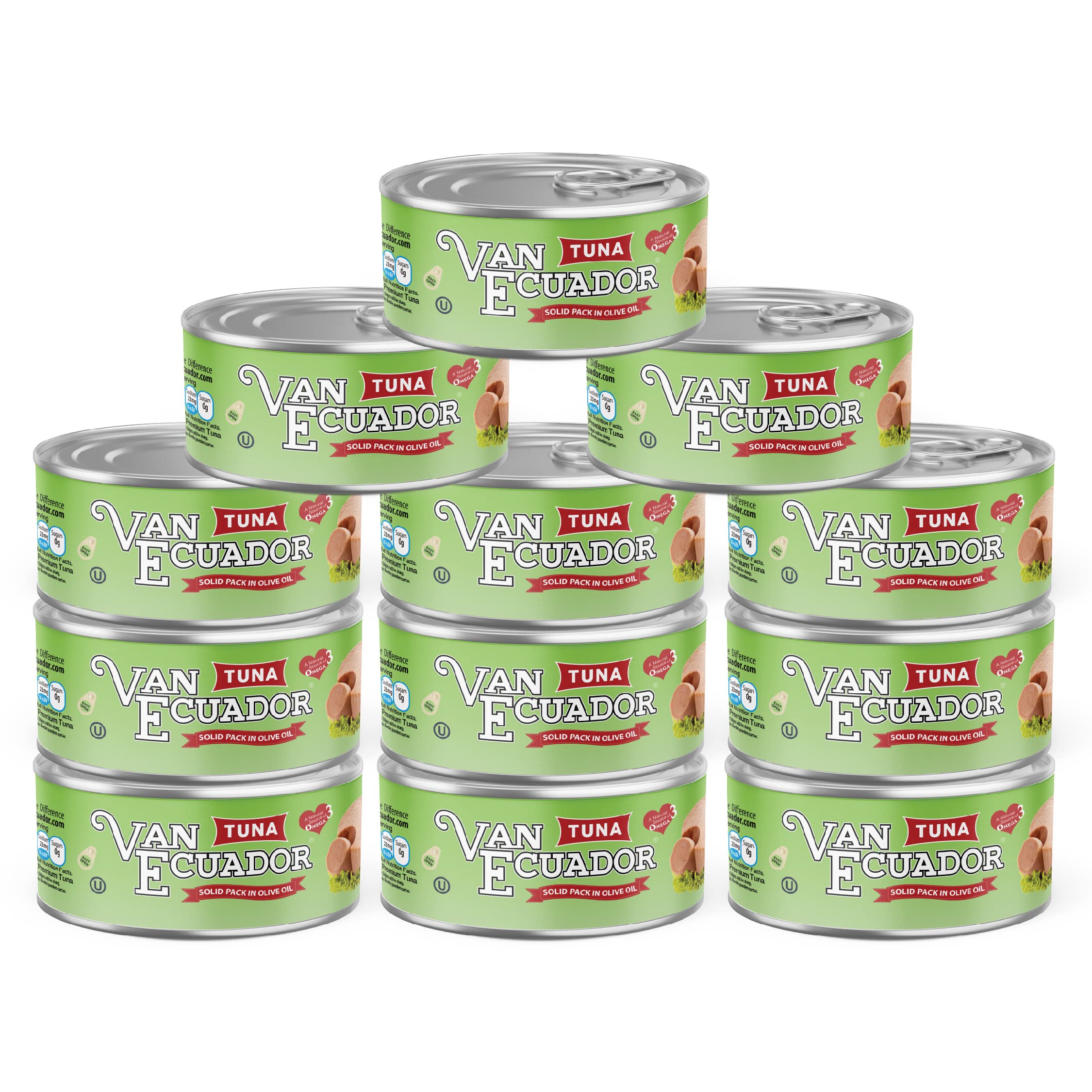 Premium Ecuadorian Tuna in Olive Oil - 5.3oz Cans (Pack of 12) | Wild Caught, High Protein, Keto & Paleo Friendly | Perfect for Salads, Sandwiches & Meal Prep