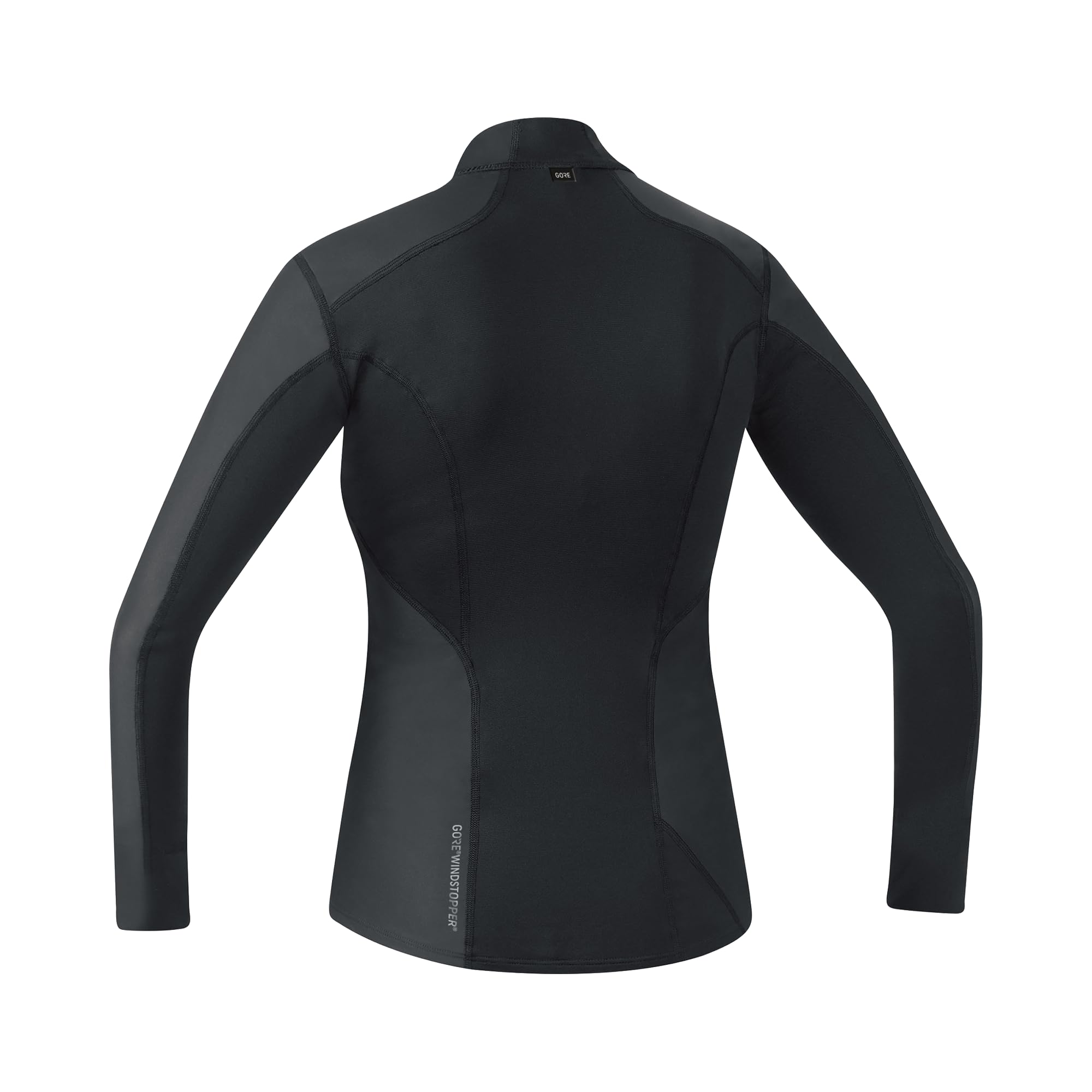GORE WEAR Women's Windproof Stand-Up Collar Thermal Base Layer Shirt - Perfect for Hiking, Skiing & Outdoor Winter Activities