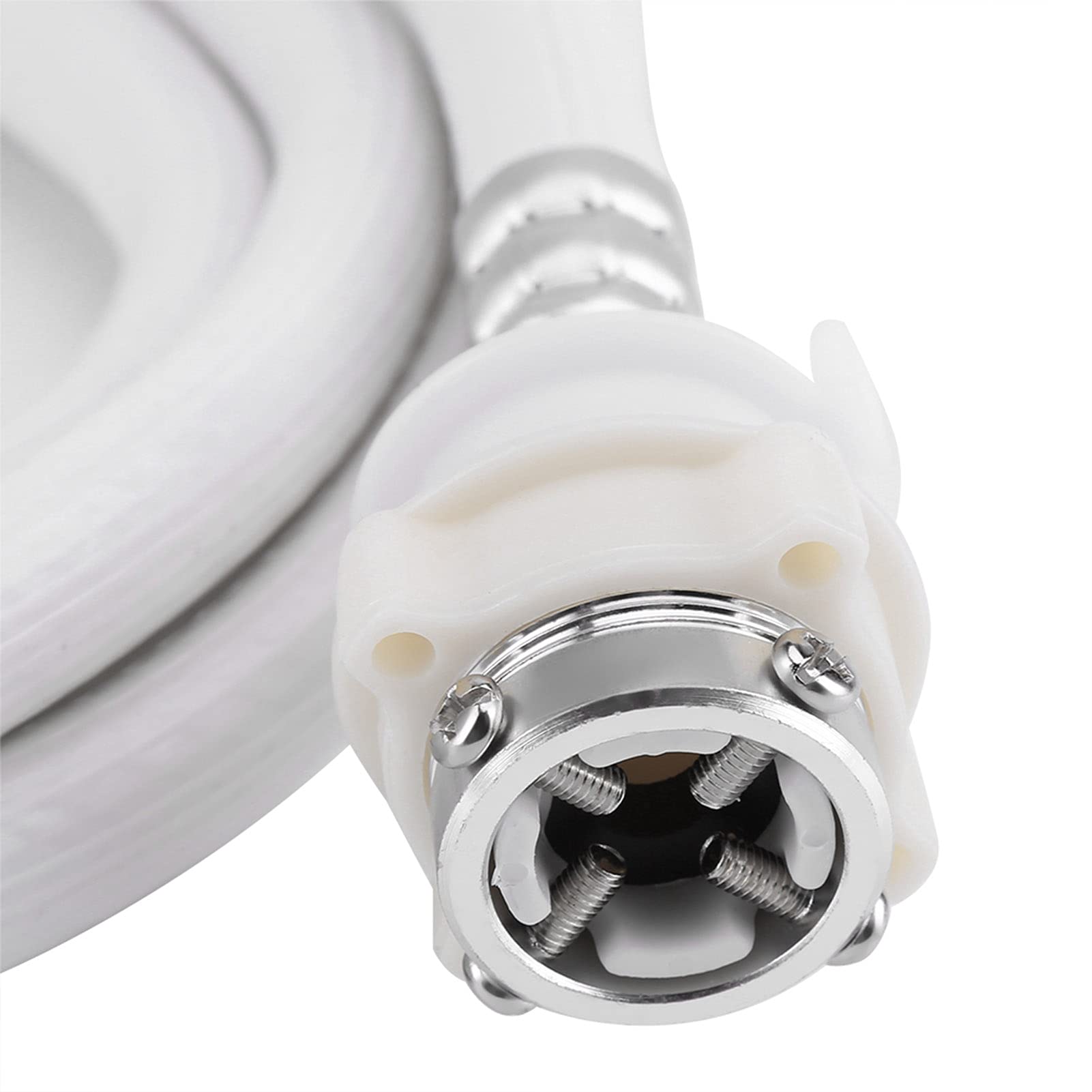 Washing Machine Water Inlet Hose Connector - 2M White Washer Pipe Tube for Laundry Machine Replacement | Perfect for Home Appliances, Laundry Rooms & RV Use