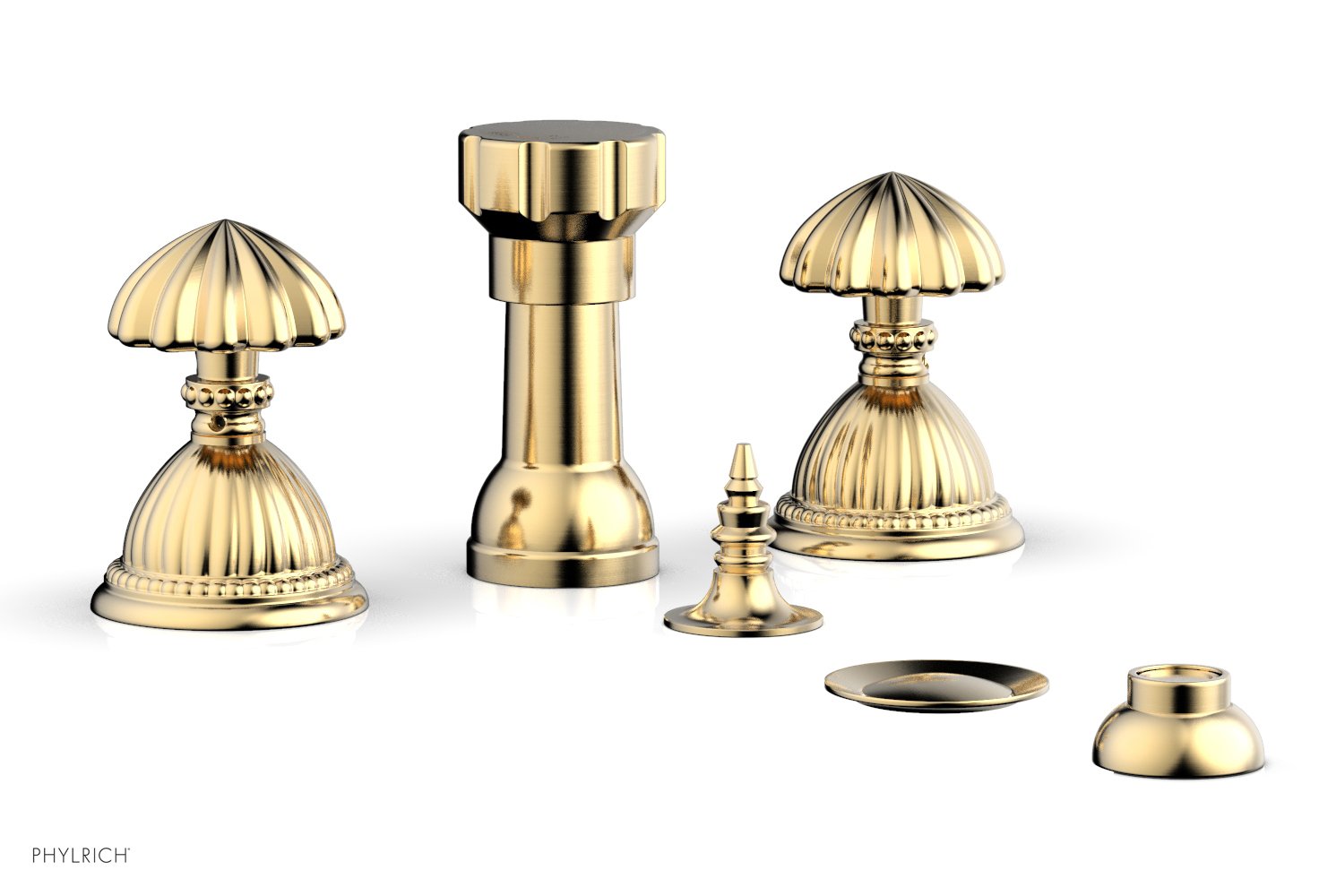 Premium Georgian & Barcelona Style 4-Hole Bidet Faucet Set K4361 - Modern Bathroom Upgrade for Hygiene & Comfort