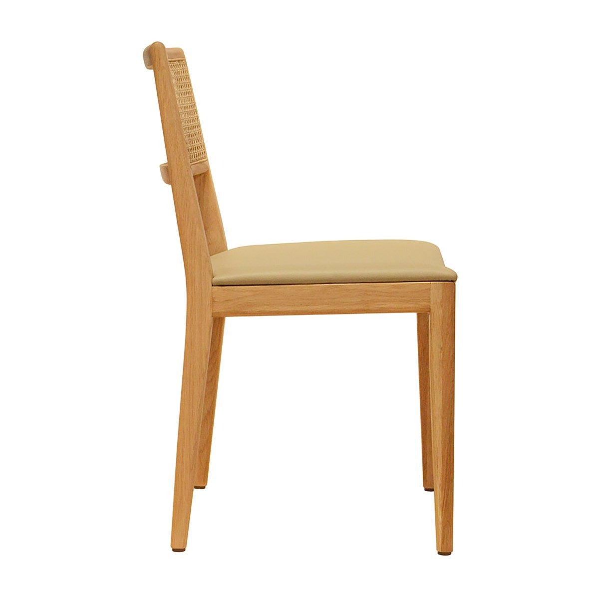 Classic Leatherette Dining Chair - Modern PU Leather Upholstered Side Chair with Padded Seat & Sturdy Metal Legs - Perfect for Kitchen, Dining Room, Restaurant or Office Use