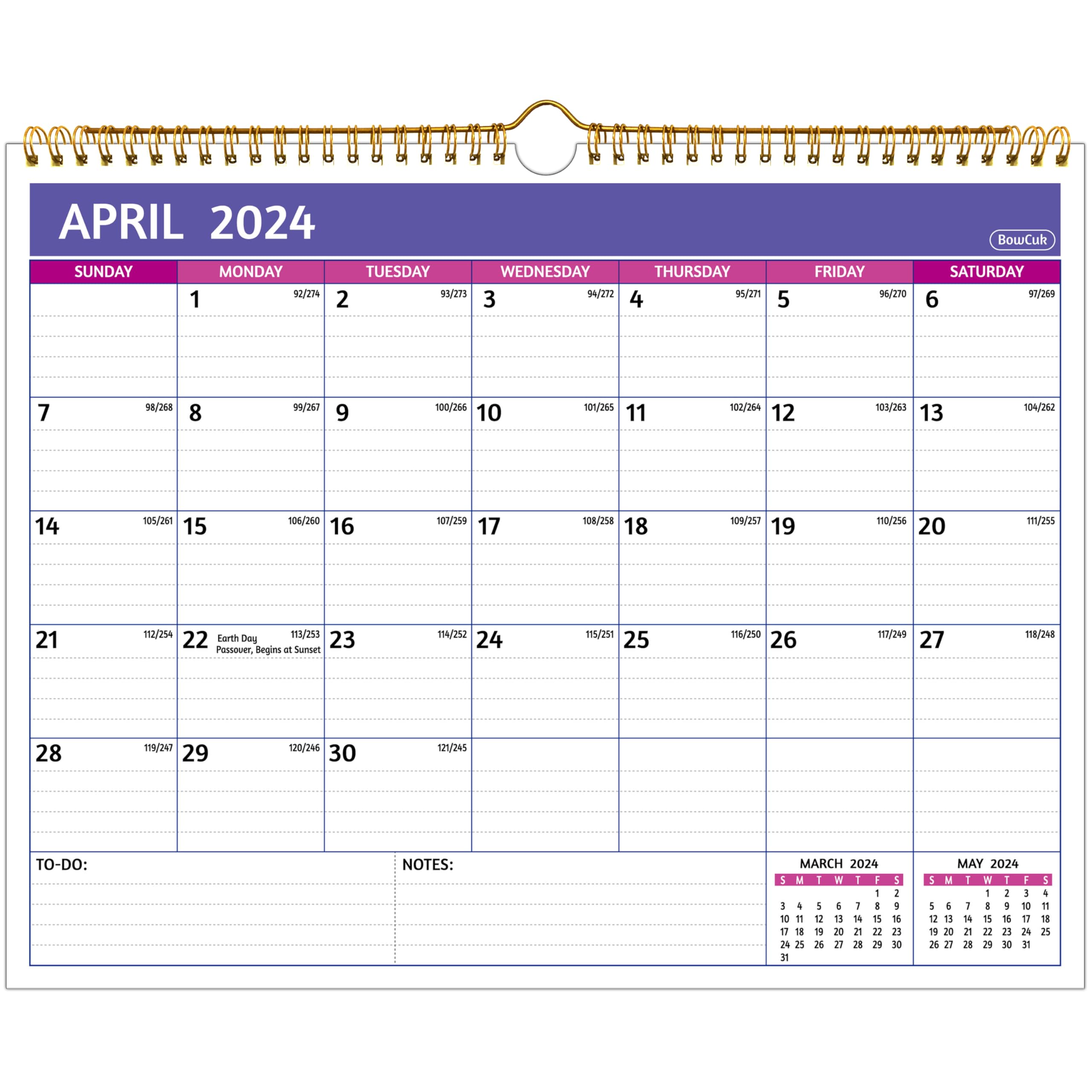 2024-2025 Wall Calendar | April 2024 - September 2025 | 18-Month Large Format Planner (14.57