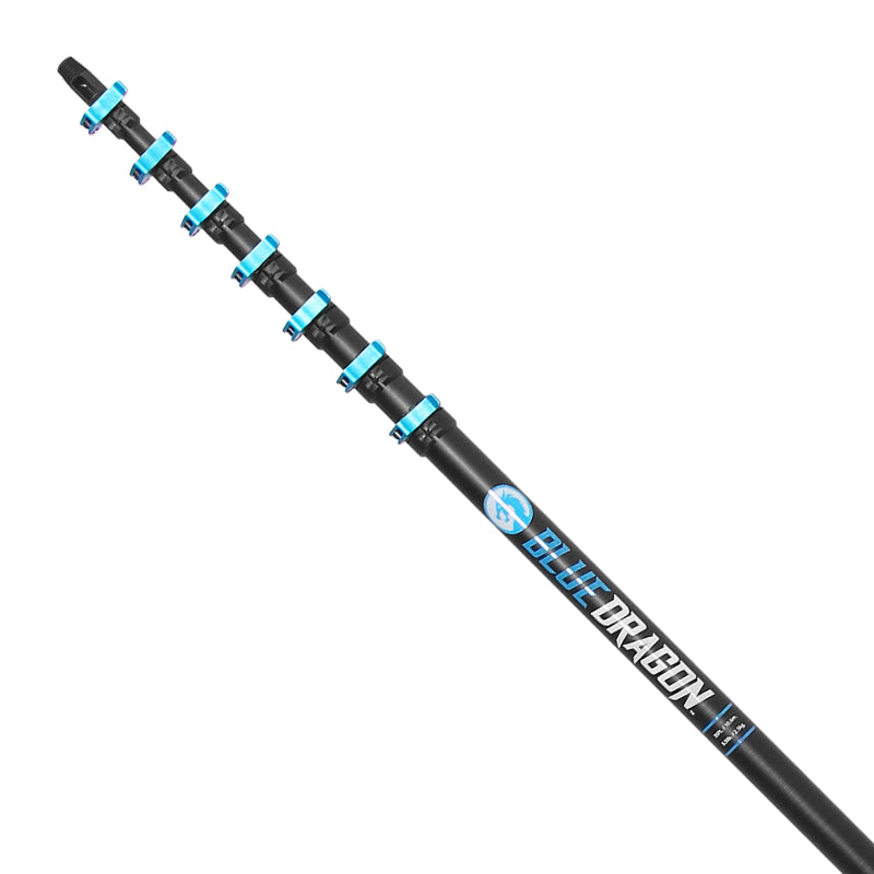 Blue Dragon Water Fed Pole - Professional Window Cleaning Pole for High-Rise Buildings & Hard-to-Reach Areas | Lightweight & Durable | Perfect for Commercial & Residential Use