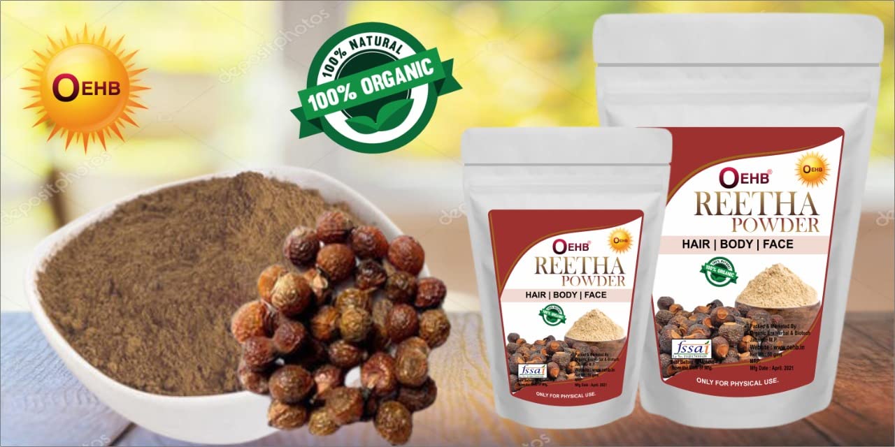 OEHB Amla, Reetha & Hibiscus Powder - 50g Each | Natural Hair Care for Shine & Growth | DIY Hair Masks & Scalp Treatments
