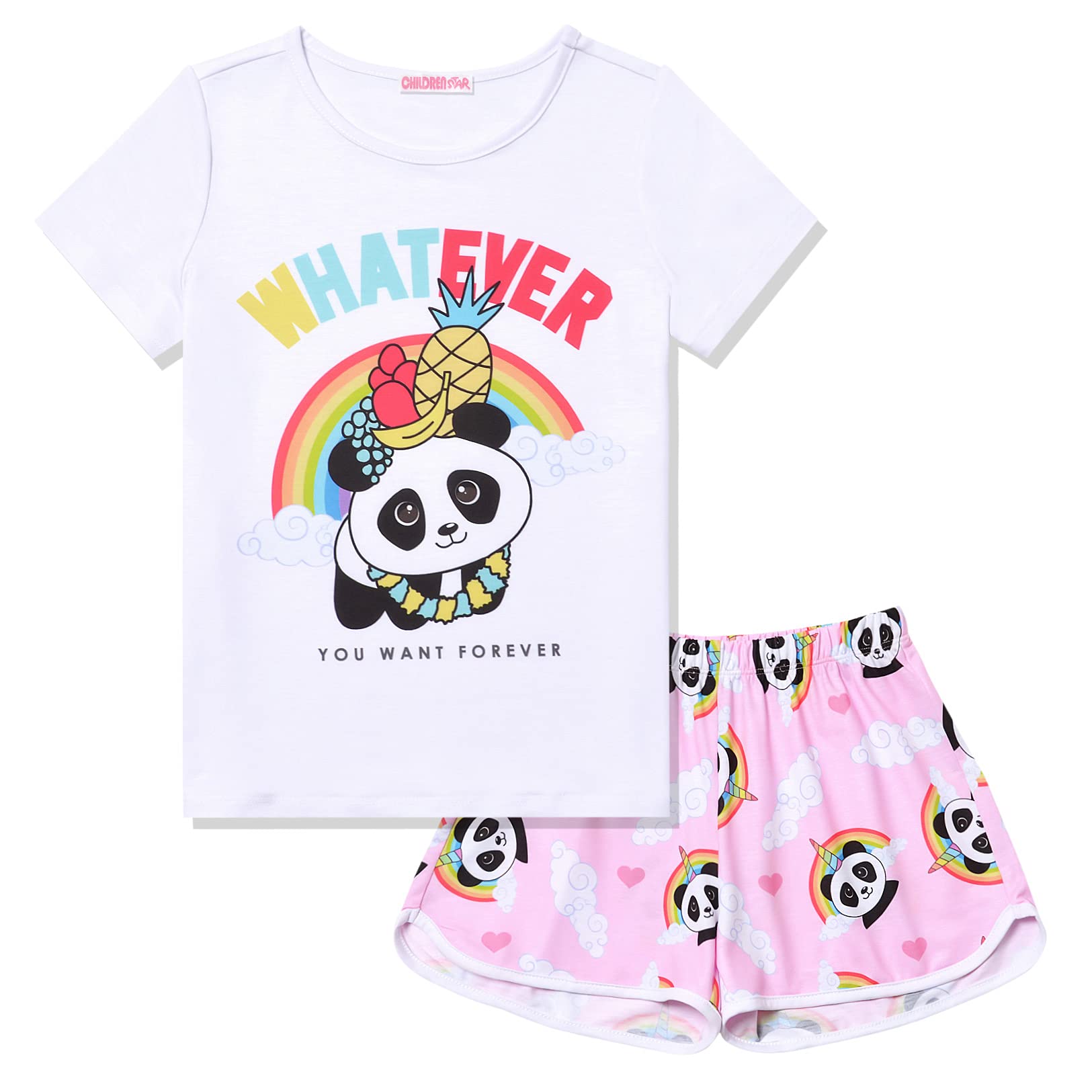 Girls Cotton Pajama Sets - Summer Short Sleeve Sleepwear for Kids | Playtime & Bedtime Comfort