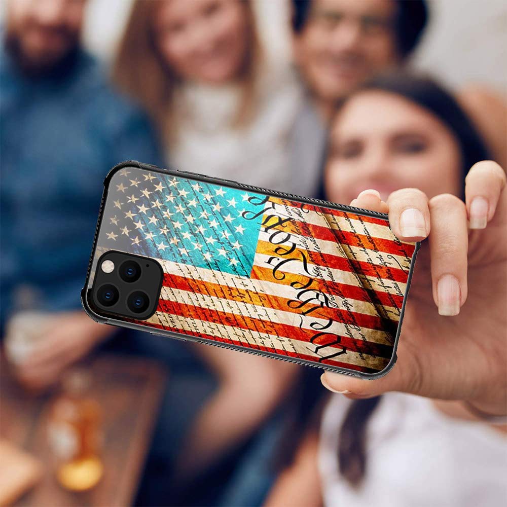 iPhone 13 Pro Max Case with US Constitution & American Flag Design - 6.7 Inch Drop Protection Phone Cover for Men & Boys | Perfect for Patriotic Events, Daily Use & Outdoor Activities