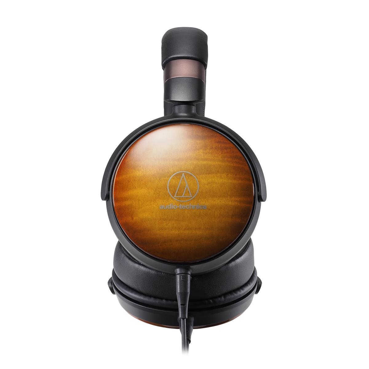 Audio Technica ATH-WP900 Premium Over-Ear Headphones with Wooden Housing - Hi-Fi Sound for Music Lovers, Audiophiles & Studio Use