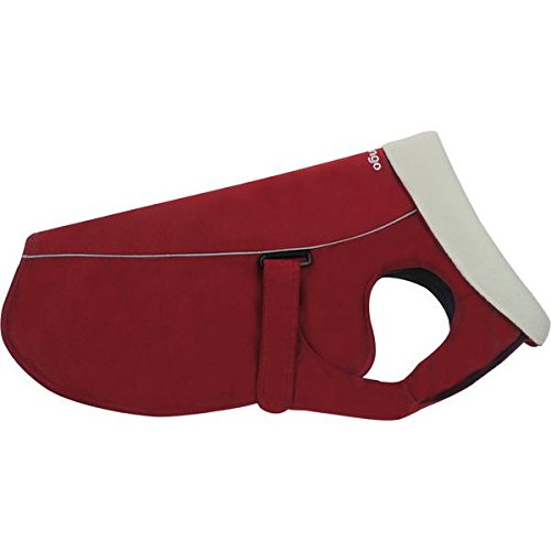Red Dingo Warm Dog Coat for Medium Dogs 24 Inch - Waterproof Winter Jacket for Dogs with Reflective Strips | Perfect for Cold Weather Walks, Hiking & Outdoor Adventures