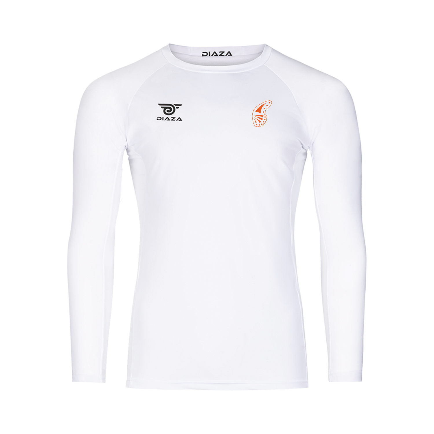 Minneapolis Monarchs Long Sleeve Compression Shirt for Men - Moisture Wicking Athletic Top - White Performance Shirt for Running, Workout & Sports