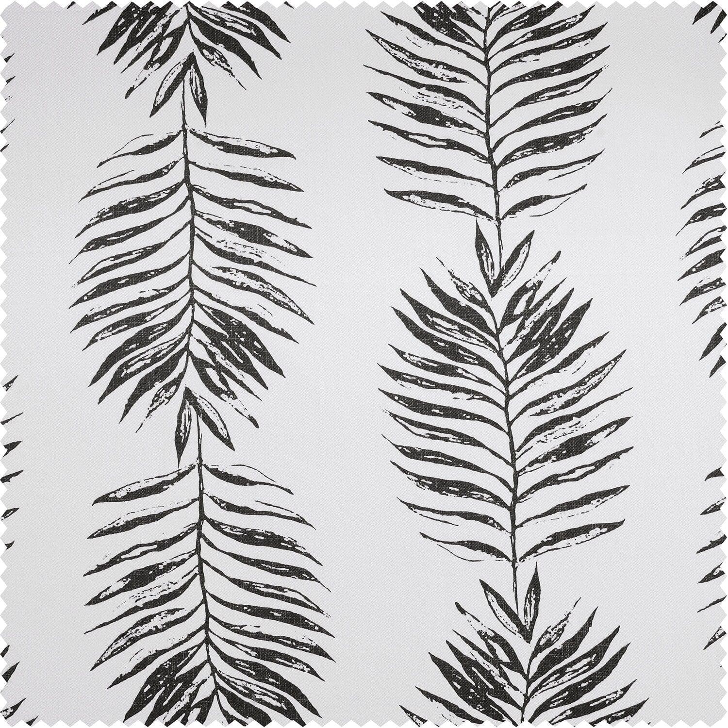 Sago Black Ink Floral Printed Cotton Fabric Swatch - Premium Cotton Material for DIY Sewing, Quilting, and Home Decor Projects
