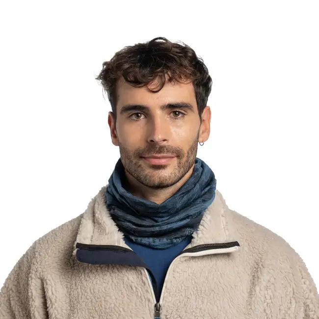 BUFF Merino Lightweight Prints Matewa Tempest Wool Neck Gaiter - Breathable, Moisture-Wicking for Hiking, Running & Outdoor Activities