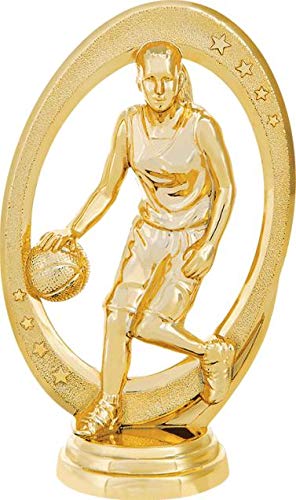 Custom Green Girls Basketball Champion Trophy - Personalized Engraved Award for Female Players | Perfect for Youth Tournaments, Team Awards & Sports Recognition Ceremonies