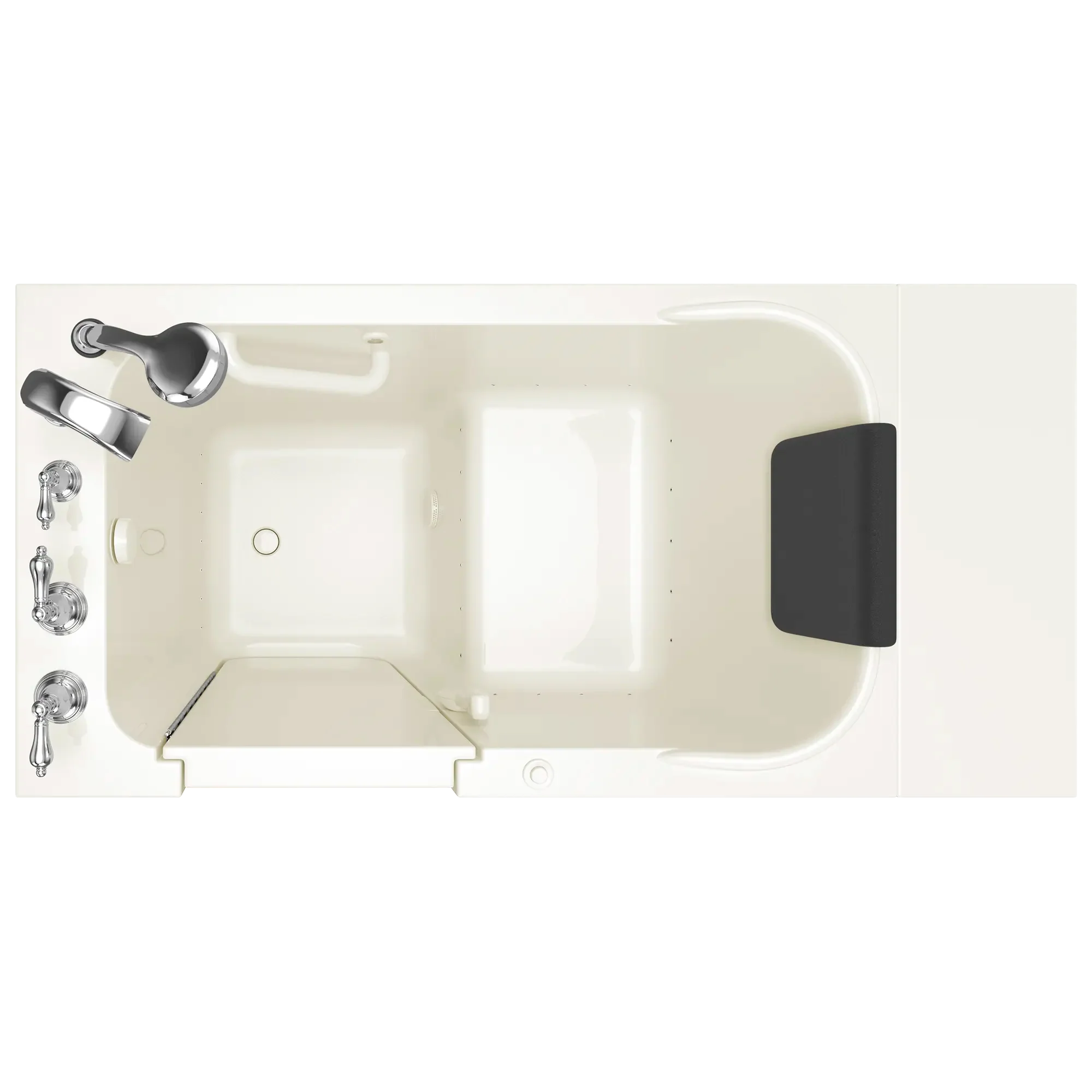 Premium 28 x 48 Inch Gelcoat Walk-In Bathtub with Air Spa System - Left Hand Drain & Faucet - Ideal for Elderly & Mobility Impaired Users - Perfect for Relaxation & Hydrotherapy at Home