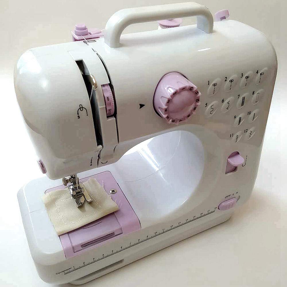 12 Built-in Stitch Patterns Portable Sewing Machine for Home Use - Perfect for DIY Crafts, Clothing Repairs & Quilting Projects