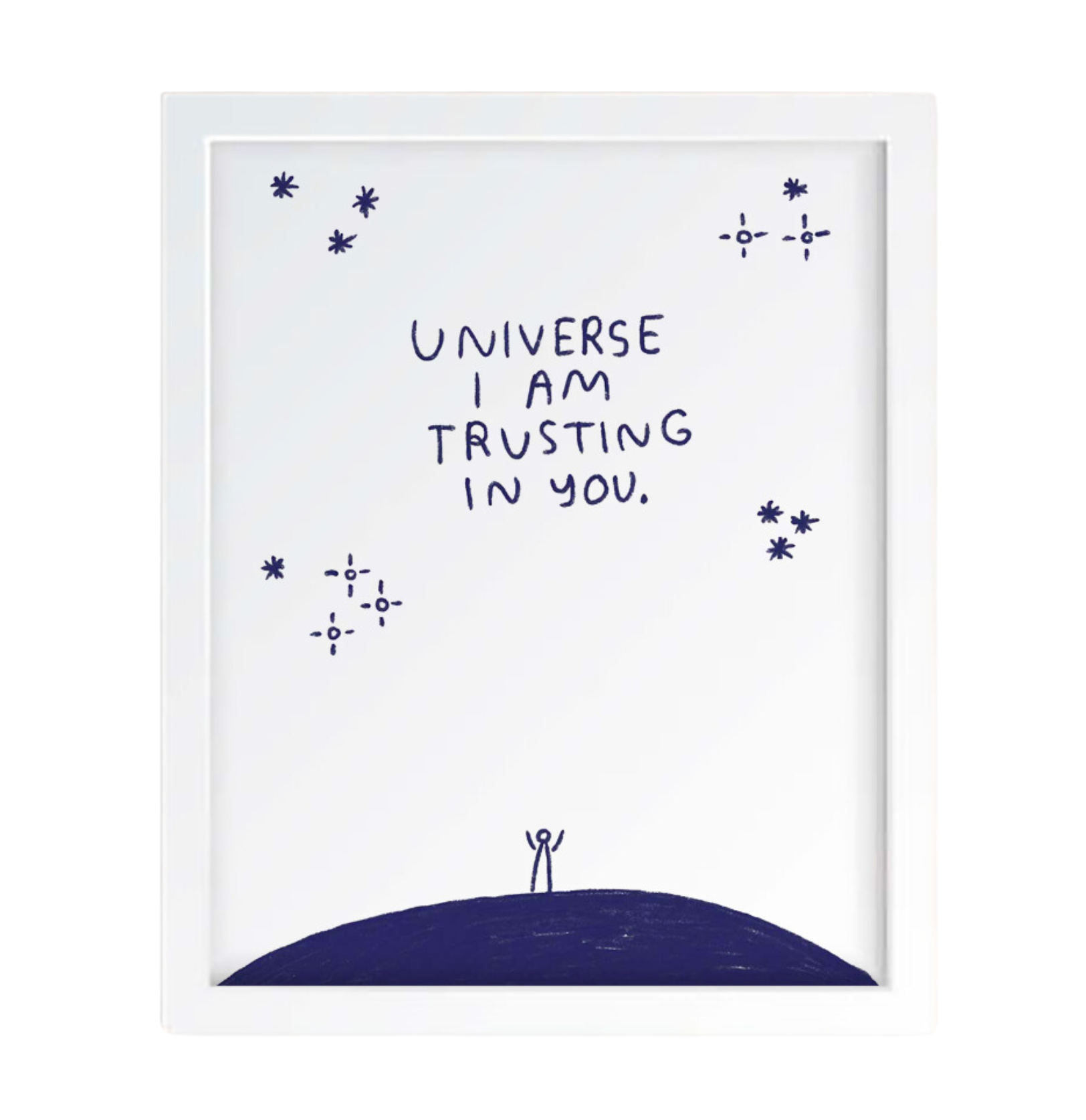 Universe I Am Trusting in You Print - Inspirational Wall Art for Home, Office & Meditation Space - Perfect for Spiritual Decor & Positive Vibes