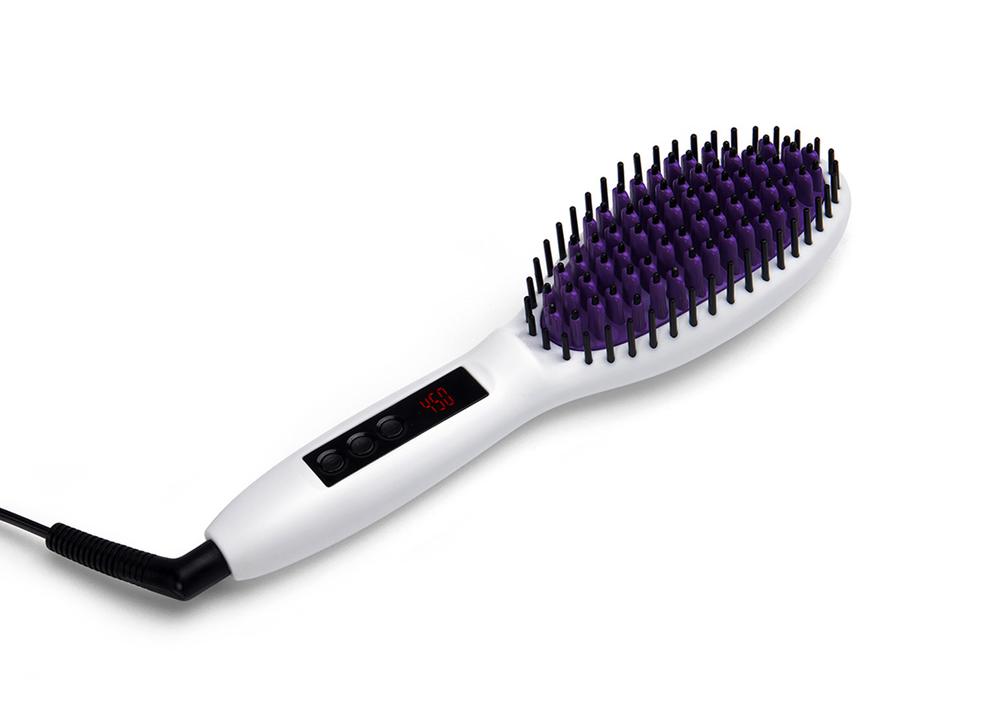 Instyler STRAIGHT UP Pro Straightening Brush - 1 Inch Ceramic Ionic Hair Straightener for Smooth & Shiny Hair - Perfect for Home Use, Travel & Salon Styling