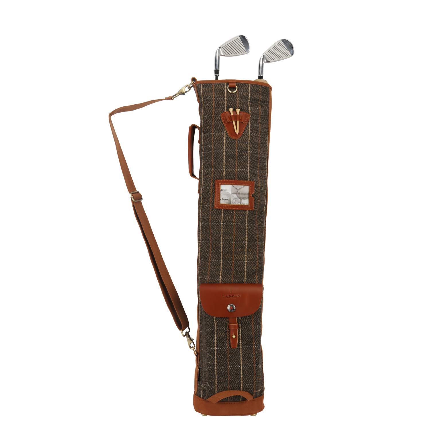 TOURBON Lightweight Golf Sunday Bag - Portable Club Carrier for Driving Range & Golf Course Practice - Perfect for Walking Rounds & Range Sessions