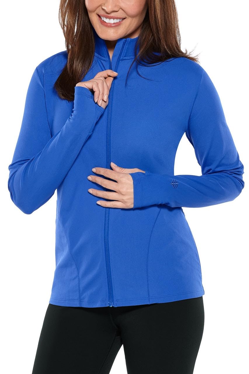 Coolibar UPF 50+ Women's Sun Protective Water Jacket - Lightweight Quick-Dry Swim Cover Up for Beach, Pool & Outdoor Activities
