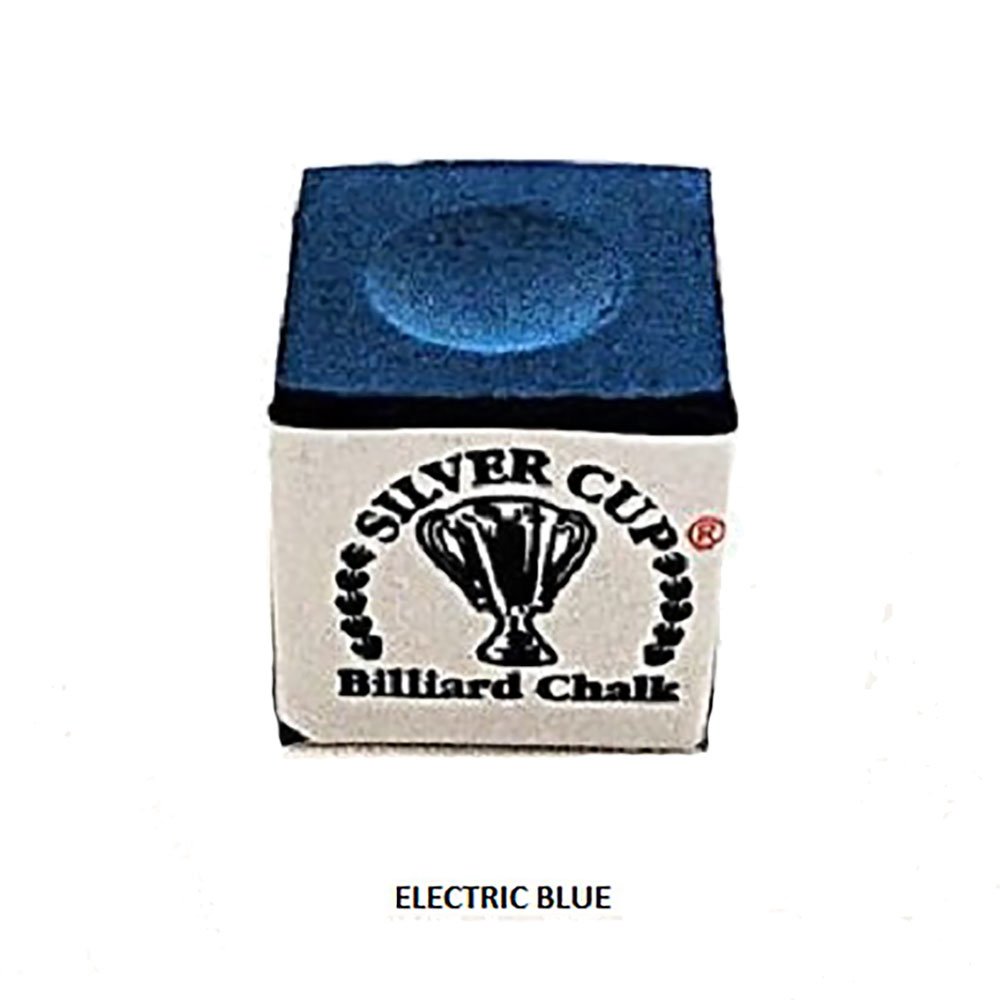 Premium Silver Cup Pool Chalk - Electric Blue (12 Dozen) - Professional Billiard Accessories for Pool Halls & Home Game Rooms