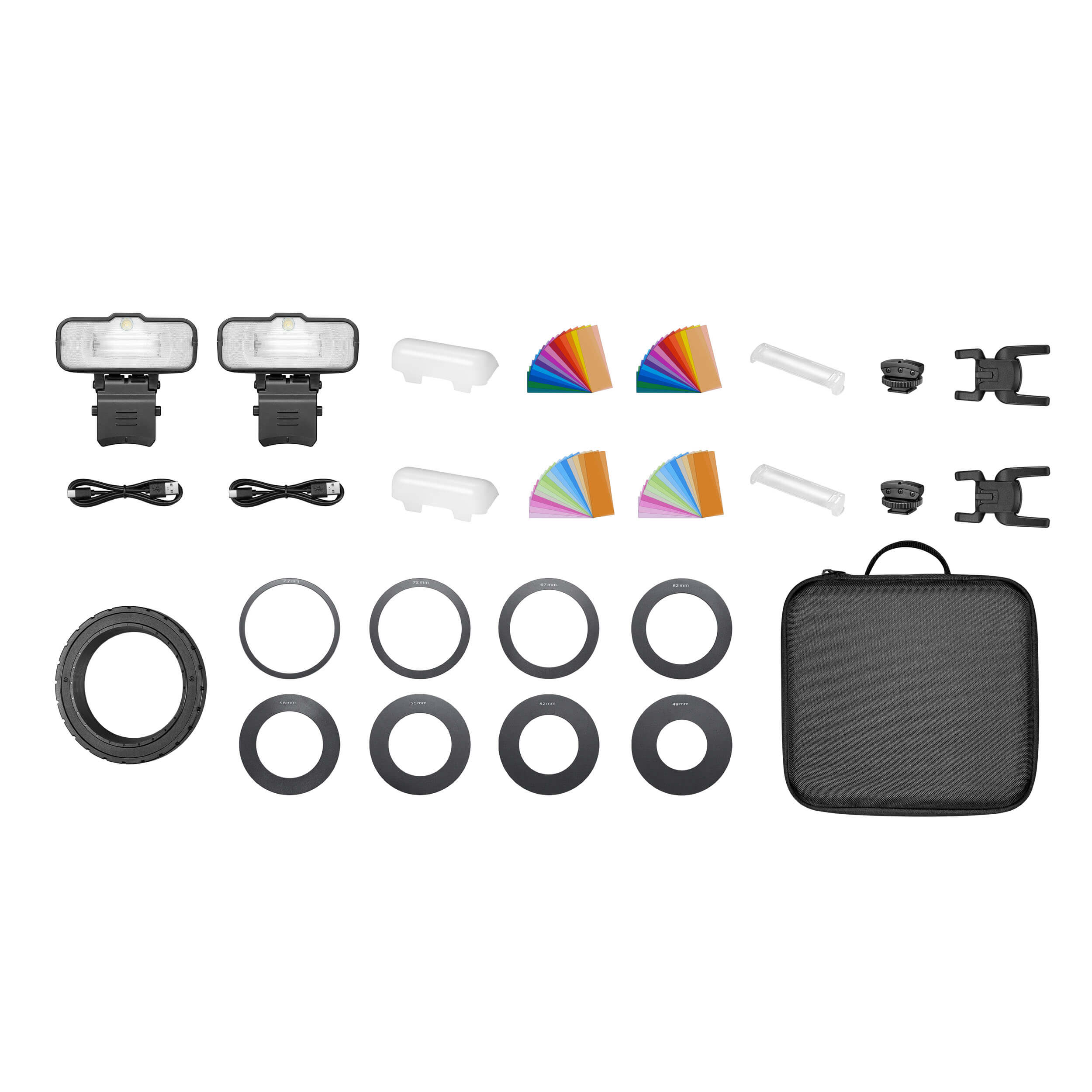 MF12 K2 Wireless Off-Camera Macro Flash Ring Twin Kit for DSLR Photography - Perfect for Close-Up Shots, Product Photography & Jewelry Shooting