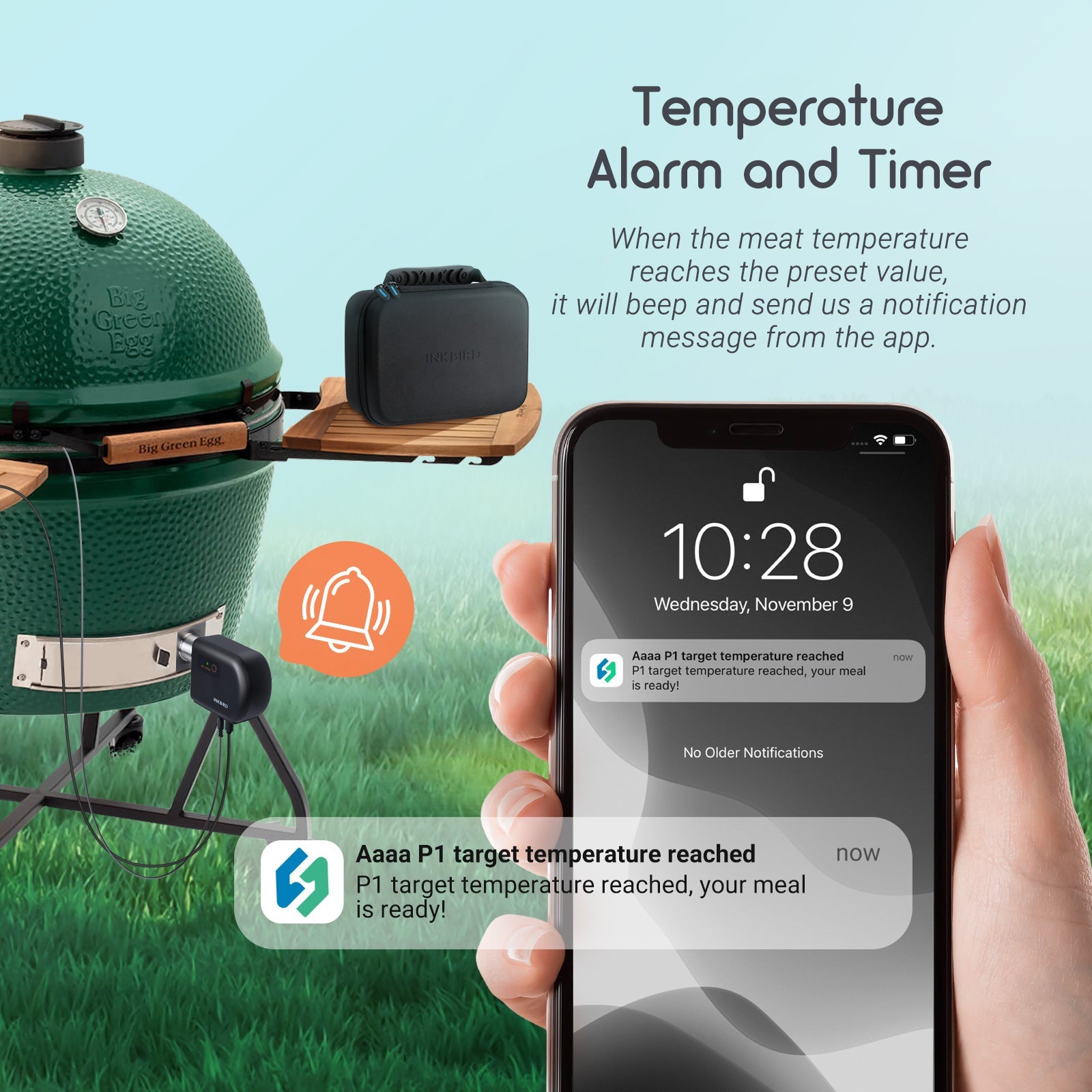 Premium BBQ Smoker Temperature Control Fan Kit - ISC 027BW - PID Controller with Bluetooth for Precision Grilling & Smoking - Perfect for Backyard BBQs, Camping & Outdoor Cooking