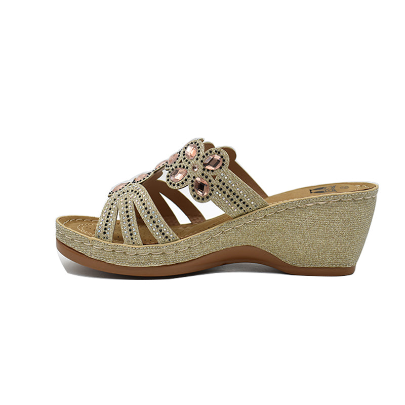 Women's Comfortable Brooklyn Wedge Sandal - Stylish Summer Casual Shoes for Walking, Travel & Beach Outfits