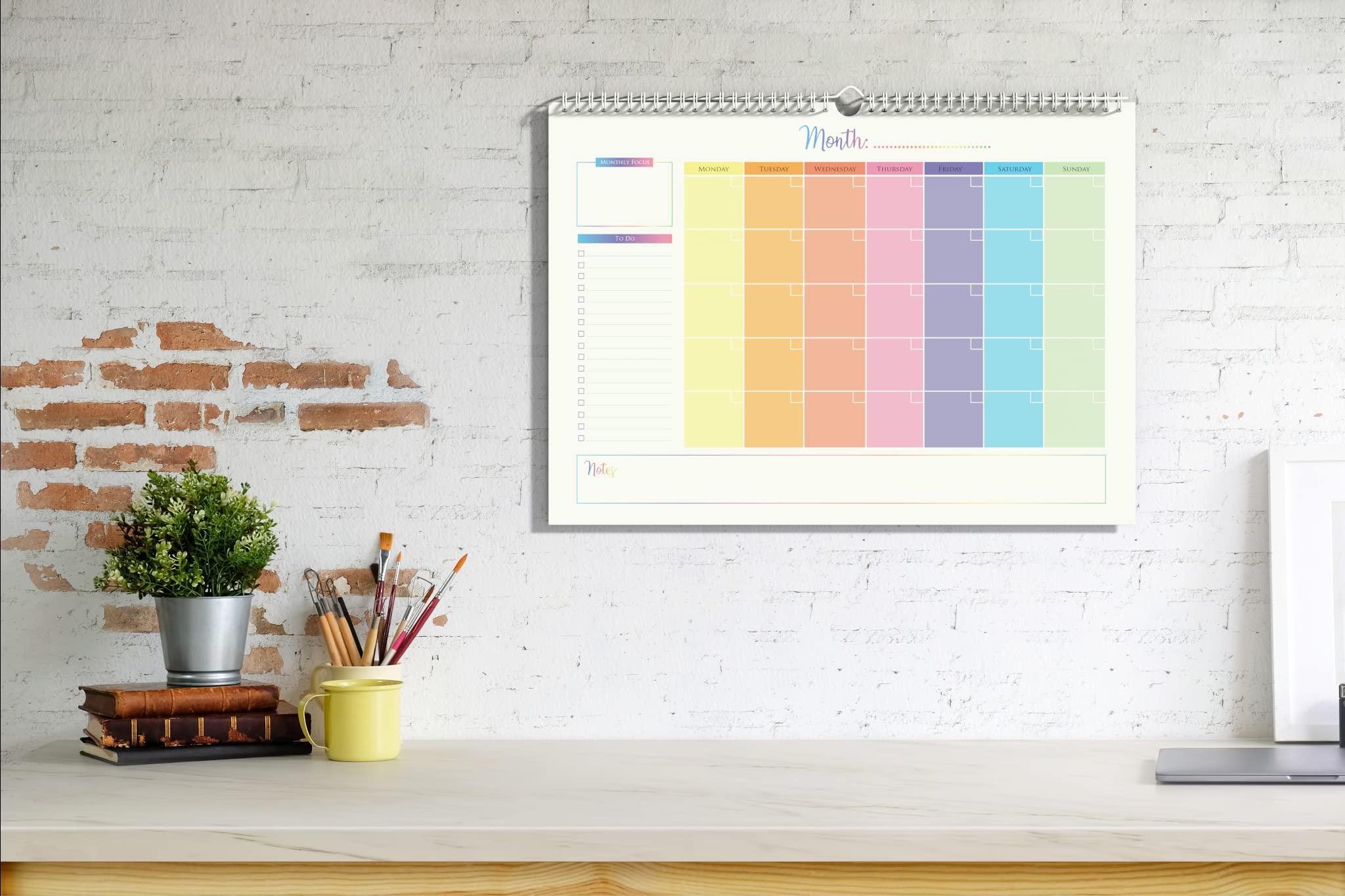 2024-2025 Monthly Wall Calendar - Undated 16-Month Planner with To-Do List - Large A3 Size for Family, Students & Office Use - Perfect for Home Organization, School Scheduling & Business Planning