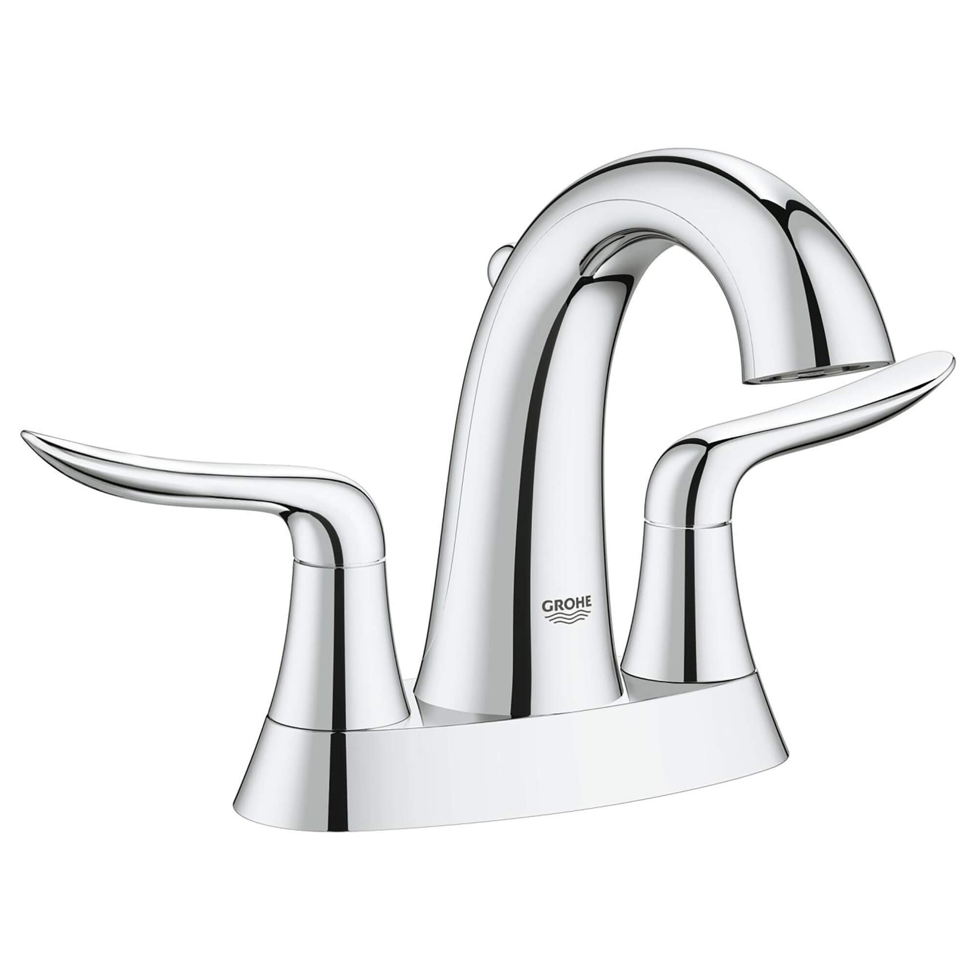 Grohe Agira Centerset Bathroom Faucet in Chrome Finish - Model 2042600A - Perfect for Modern Bathroom Renovations and Luxury Home Upgrades