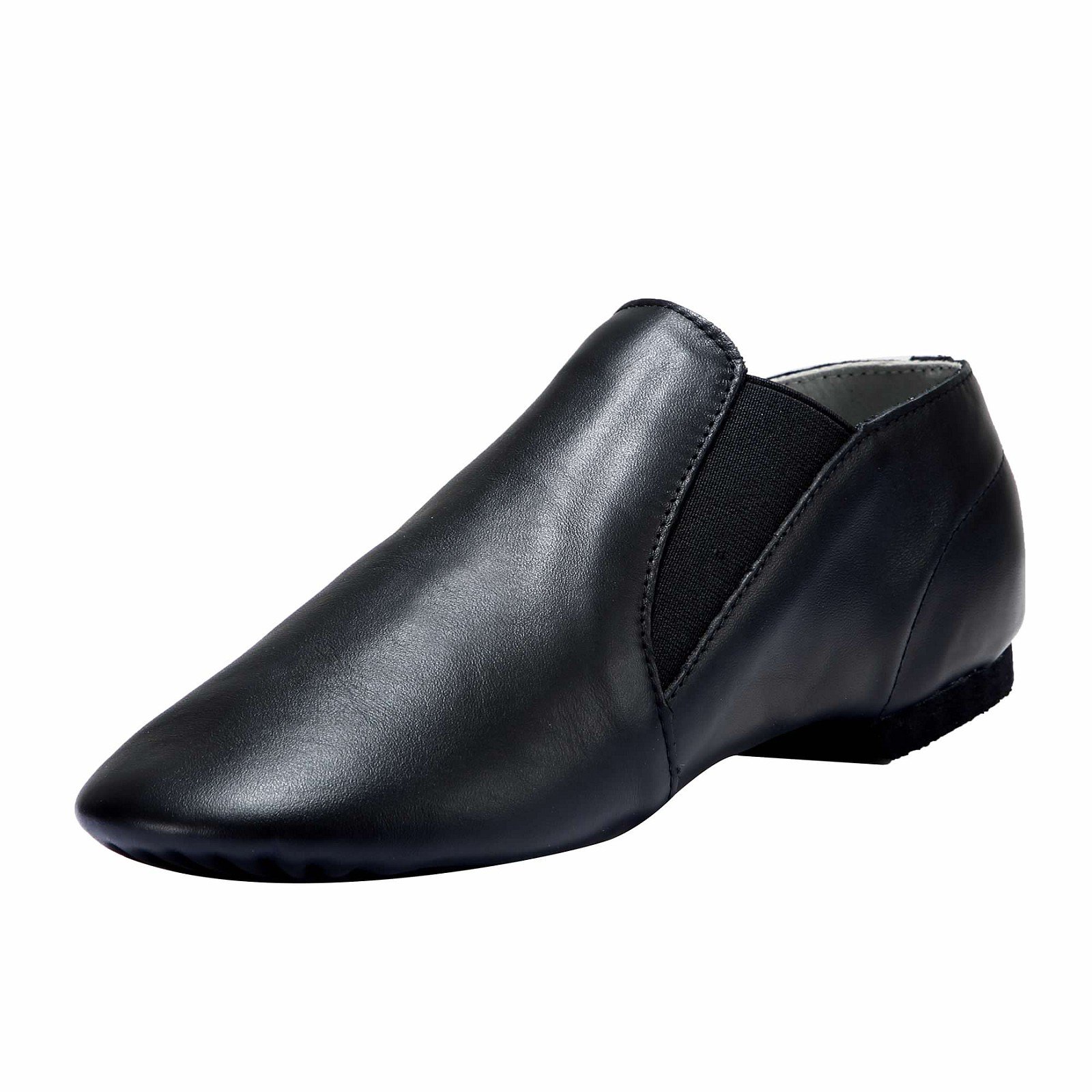 Dynadans Unisex Leather Jazz Dance Shoes - Slip-On Design with Elastic for Women & Men - Ideal for Ballet, Jazz, Swing, Ballroom, Salsa & Contemporary Dance