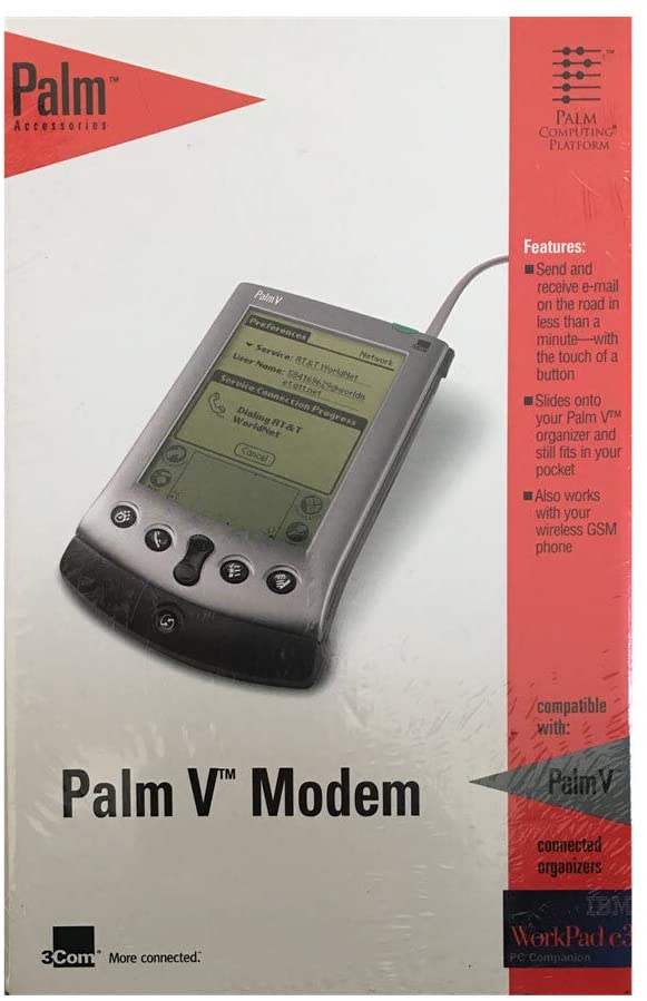 Palm V Modem for Palm V Series - High-Speed Internet Access for Palm V Handheld Devices | Perfect for Business, Travel & Remote Work