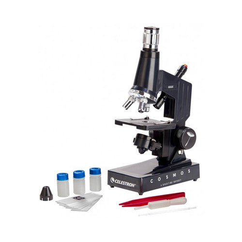Celestron COSMOS 1200X Biological Microscope Kit with LED Illumination for Kids & Adults - Perfect for Home Schooling, Science Labs & STEM Education