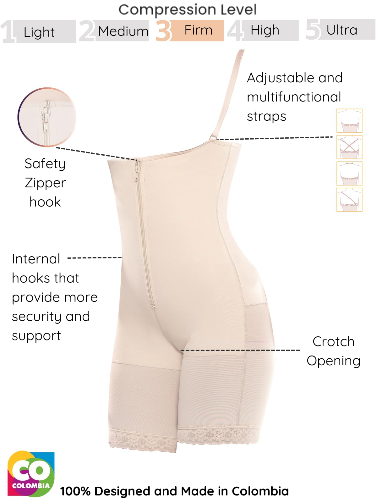 Siluet 1009 Ultimate Butt-Lift Body Shaper for Women - High Waist Tummy Control Shapewear - Slimming Underwear for Special Occasions & Everyday Wear