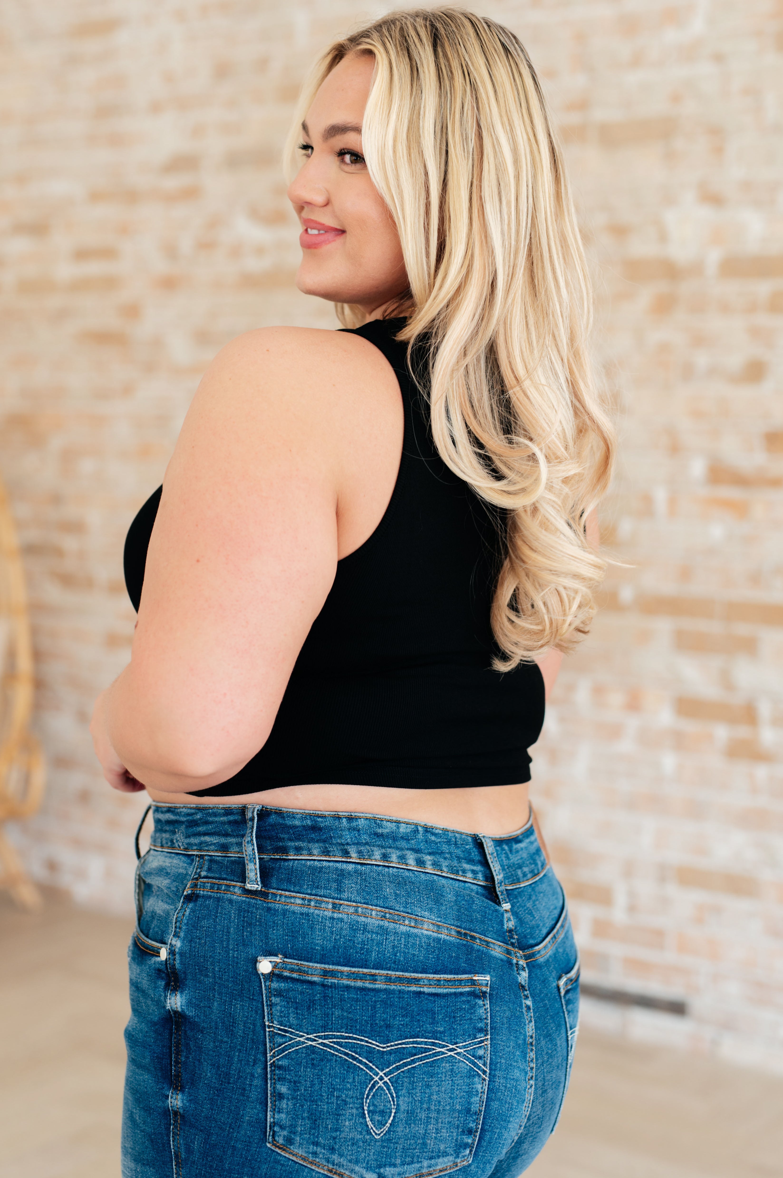 Premium Rib Knit Tank Top for Women - Soft Stretch Black Sleeveless Shirt - Perfect for Layering, Summer Outfits & Casual Wear