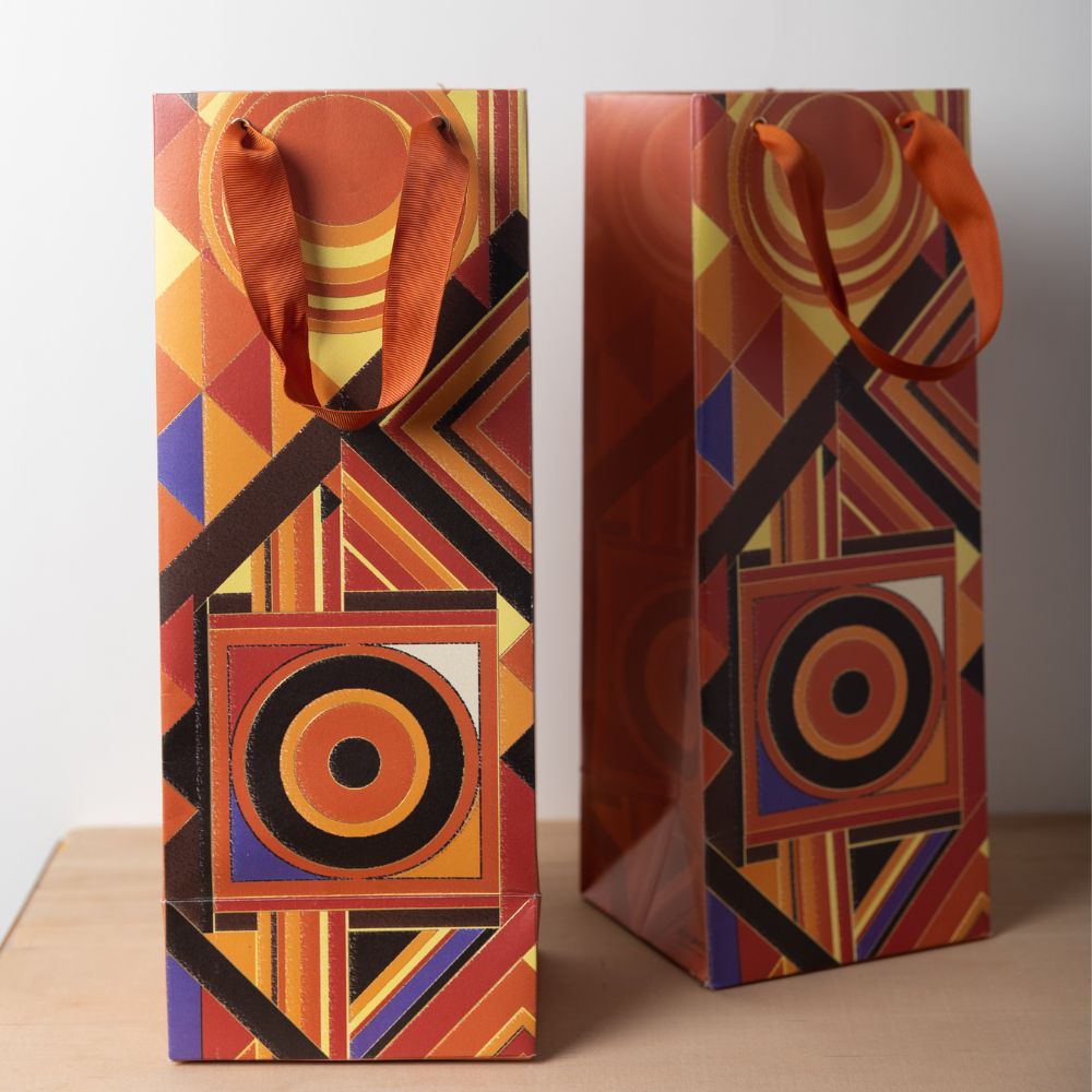 Premium Wine Gift Bags Set of 5 - Elegant & Reusable Wine Bottle Bags for Gifting, Parties & Special Occasions