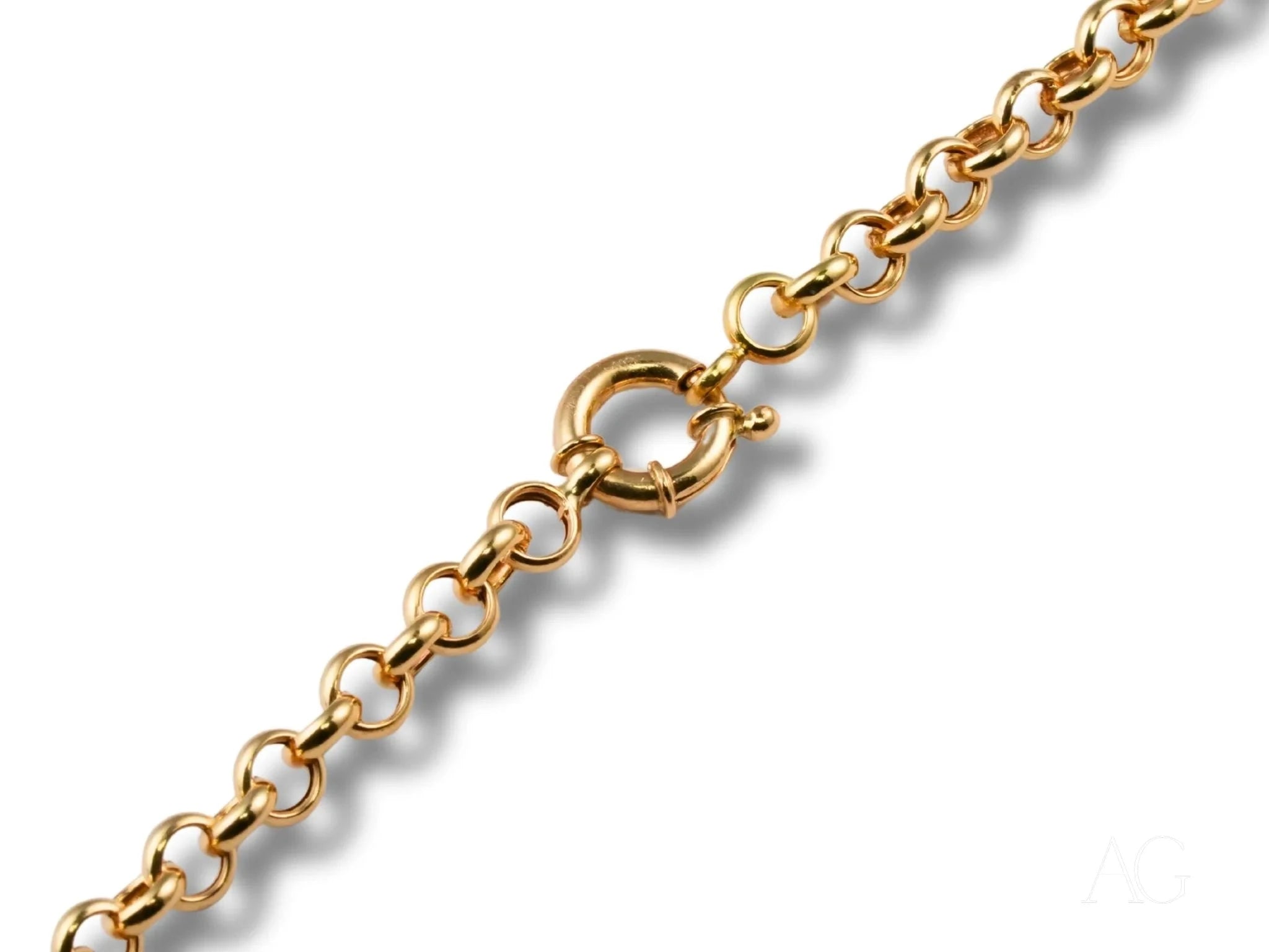 18K Gold Rolo Chain Necklace for Women - Luxury Statement Jewelry Gift for Birthday, Anniversary & Special Occasions | Elegant Layering Piece for Everyday Wear or Evening Events