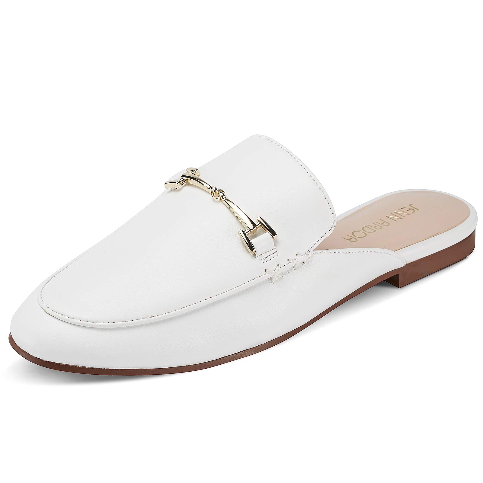 **JENN ARDOR Women's Pointed Toe Mules - Slip On Backless Loafers & Flats for Work, Casual Wear & Home Slippers - Low Heel Comfort Slides for Office, Outings & Relaxing**