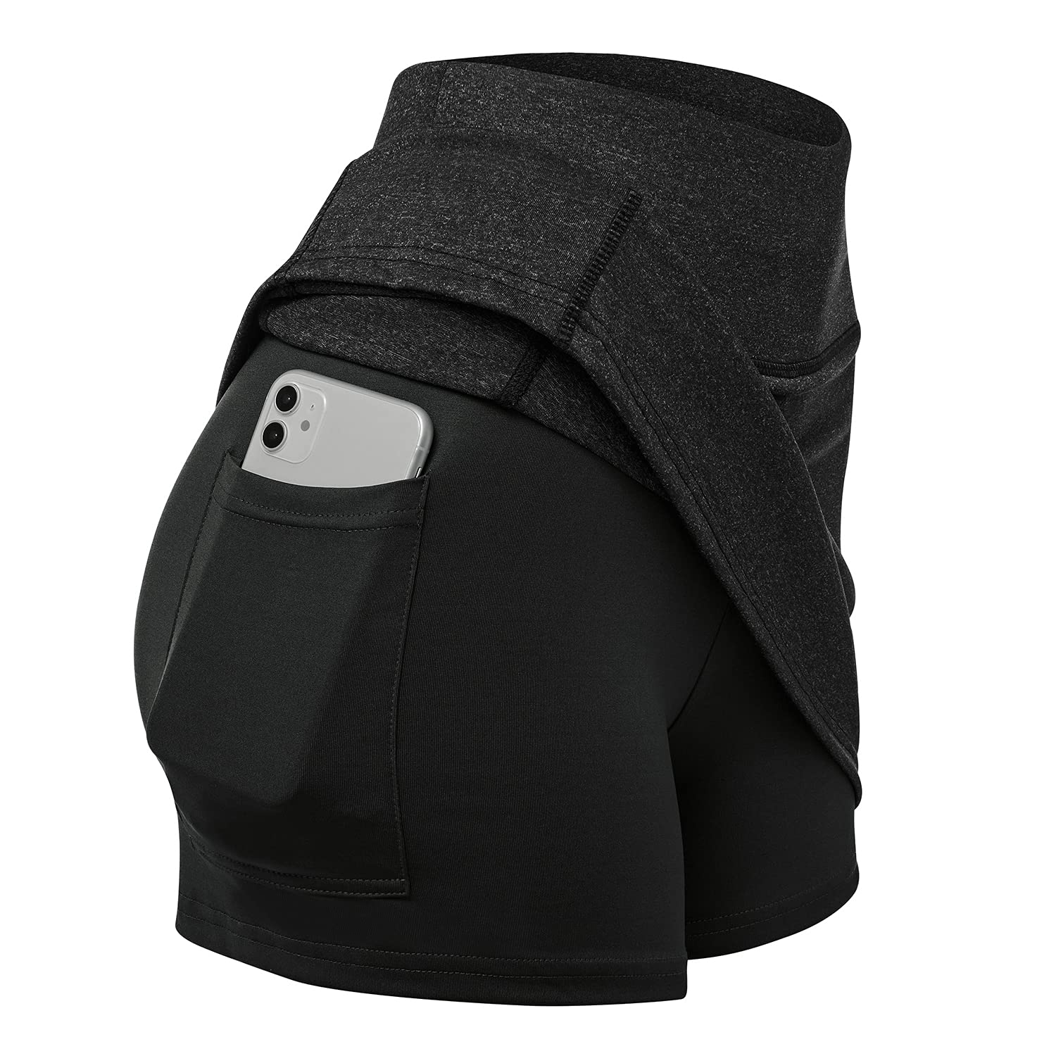 HOMETA Women's Athletic Skorts with Built-in Shorts & Pockets - Tennis, Golf, Running & Workout Skirts for Active Women | Perfect for Sports, Gym & Outdoor Activities