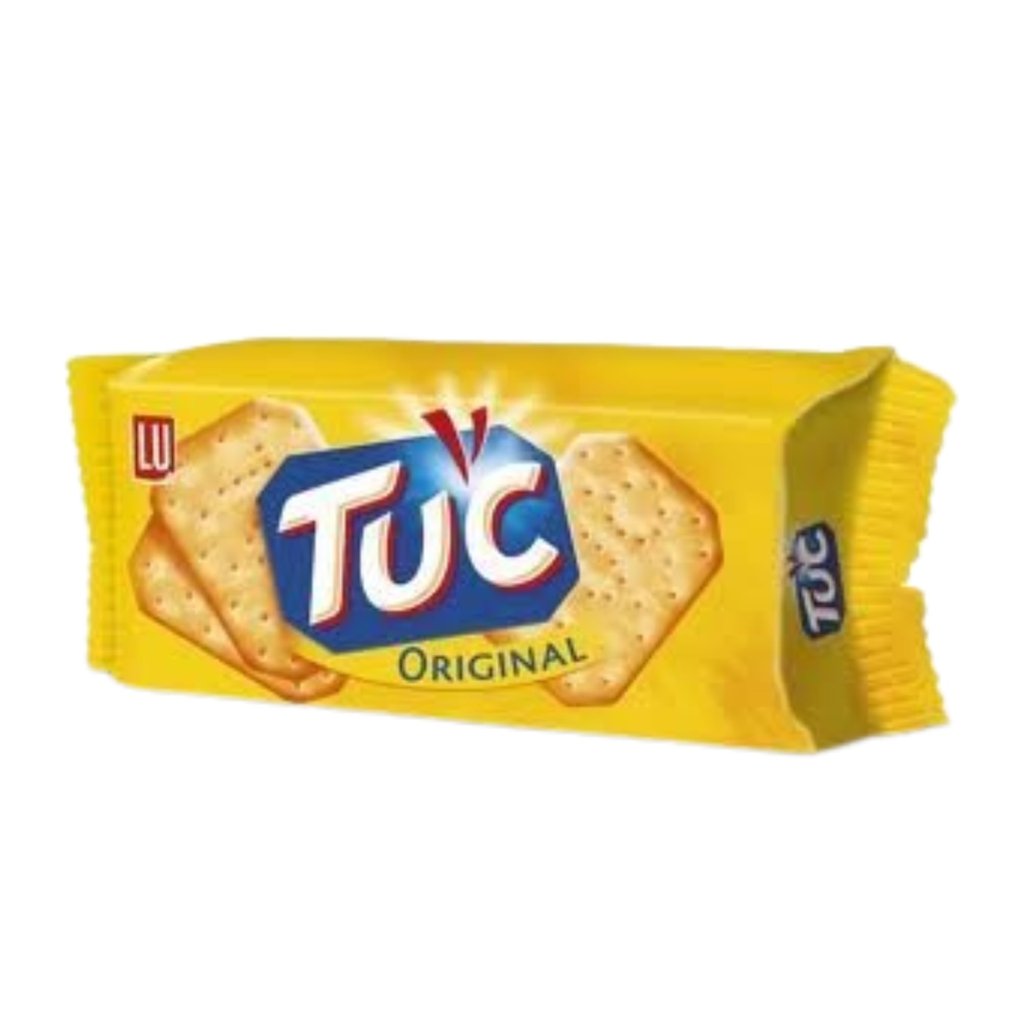 Jacobs Tuc Original Flavor Snack Crackers - 5 Pack (100g Each) | Crunchy & Delicious for Lunchboxes, Office Snacks & Party Platters