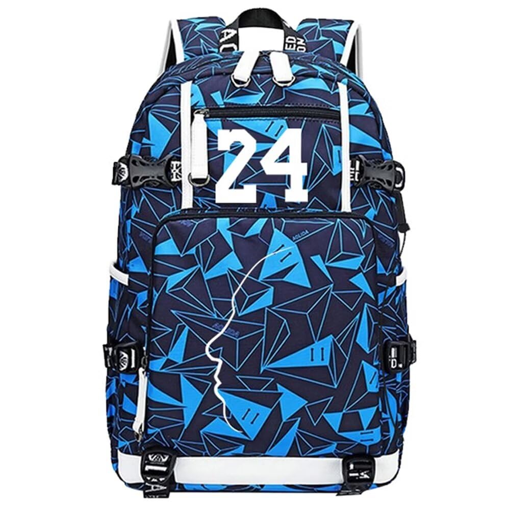 KB24 Luminous Basketball Backpack - Glow in The Dark Travel Backpack for Men & Women, Fan Gift for Basketball Players & Enthusiasts | Perfect for Gym, School, Travel & Outdoor Sports